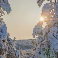 Winter scenery from Myllimäki in Joutseno neighbourhood, Lappeenranta. Photo credit goSaimaa