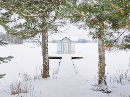 Winter scenery on Lake Kuolimo in Savitaipale municipality. Photo credit goSaimaa